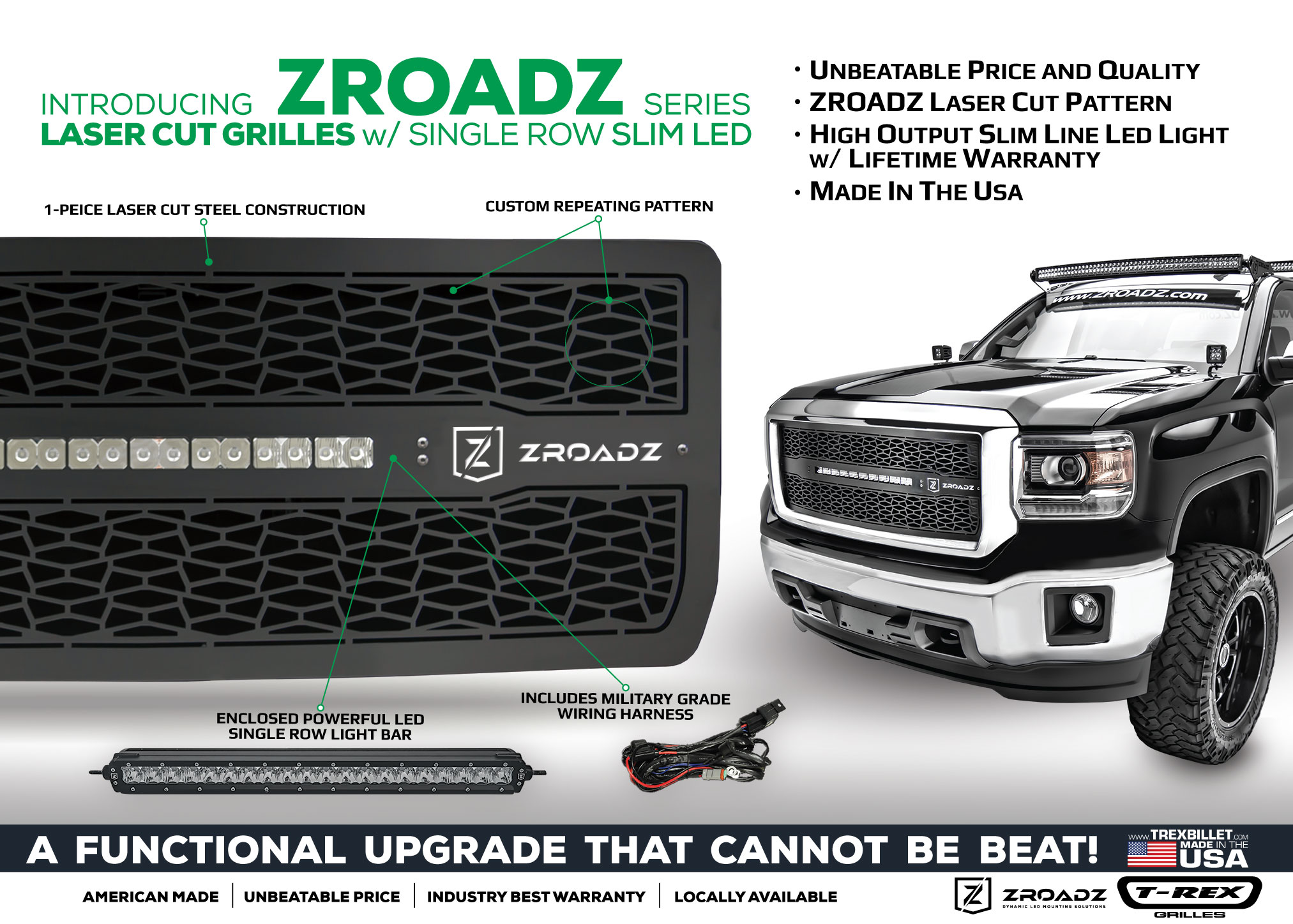 T REX TRUCK PRODUCTS INTRODUCES ZROADZ SERIES AFFORDABLE SLIM LINE