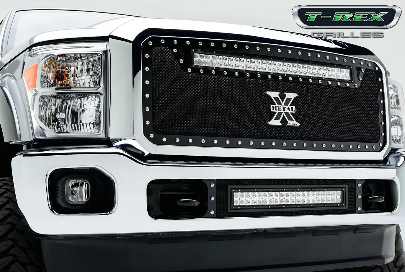 Ford Super Duty TORCH Series LED Light Grille 1 - 30" LED Bar For off