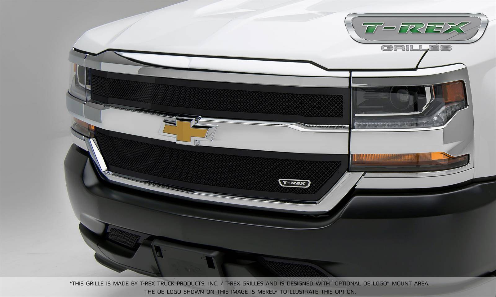 Silverado Upper Class Grille Black Pc Overlay Pn