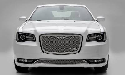 T-REX Grilles - 2015-2018 Chrysler 300 Upper Class Series Mesh Grille, Polished, 1 Pc, Replacement - Part # 54436