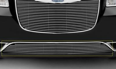 T-REX Grilles - 2015-2018 Chrysler 300 Billet Bumper Grille, Polished, 1 Pc, Overlay, Only fits models without adaptive cruise control - Part # 25436