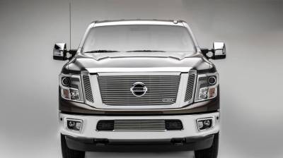 T-REX Grilles - 2016-2019 Titan Billet Grille, Polished, 3 Pc, Insert, Fits Vehicles with Camera - Part # 20785