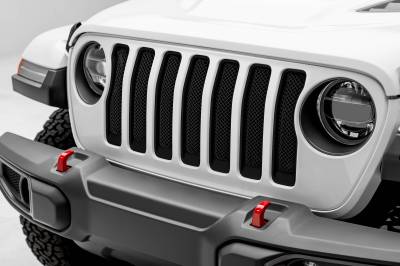 T-REX Grilles - 2018-2023 Jeep Gladiator, JL Sport Series Grille, Black, 1 Pc, Insert, without Forward Facing Camera - Part # 46493