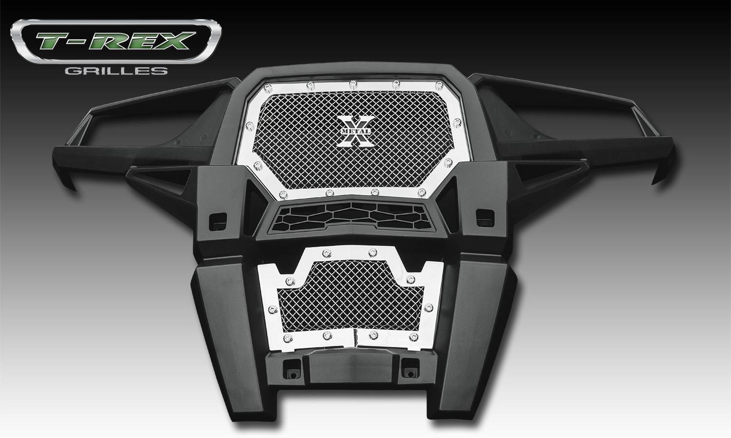 14 Polaris Rzr Xp 1000 X Metal Grille Polished 1 Pc Insert Chrome Studs Pn