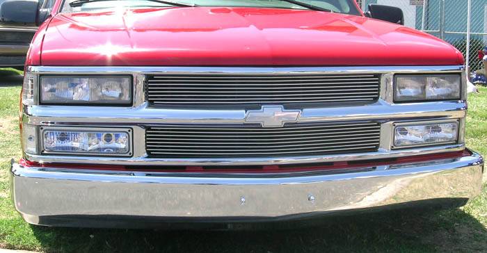 1994-1998 Silverado, 94-99 Sub/Tahoe Billet Grille, Polished, 2 Pc