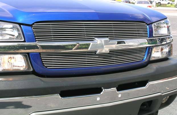 2003-2006 Chevrolet Silverado, Avalanche Billet Grille, Polished, 2 Pc,  Overlay/Insert - Part # 21100