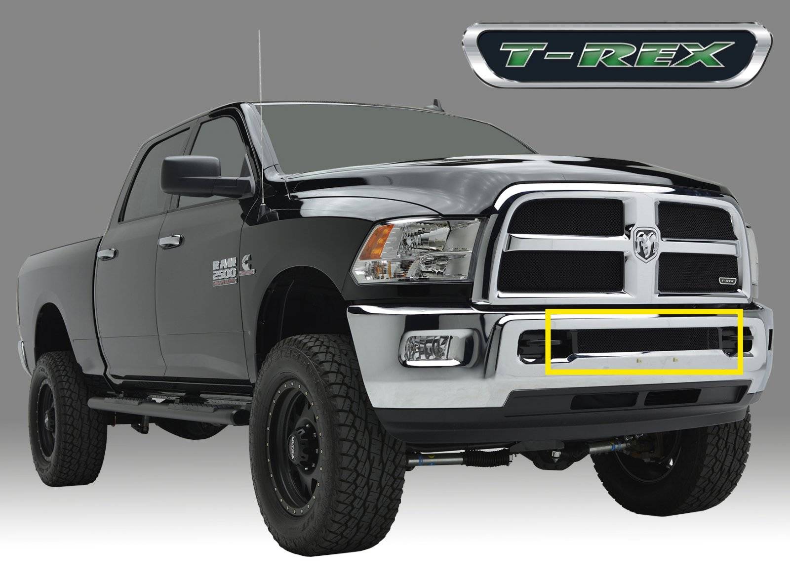 2013-2018 Ram 2500, 3500 Sport Bumper Grille, Black, 1 Pc ...