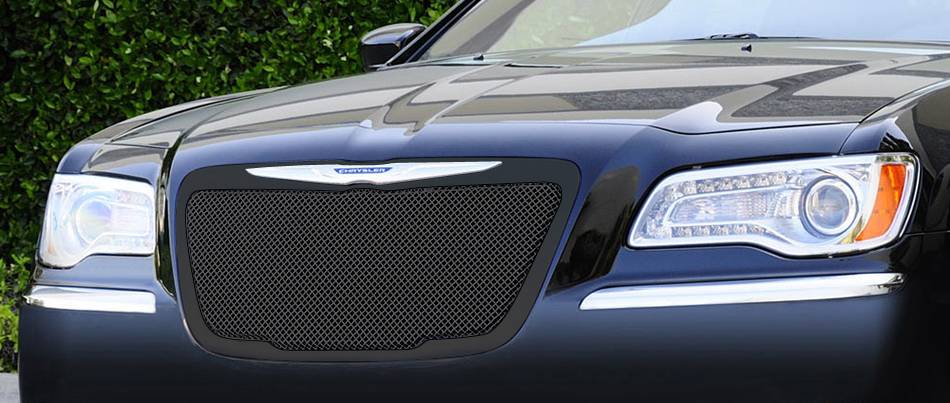 2011-2014 Chrysler 300 Upper Class Series Mesh Grille, Black, 1 Pc