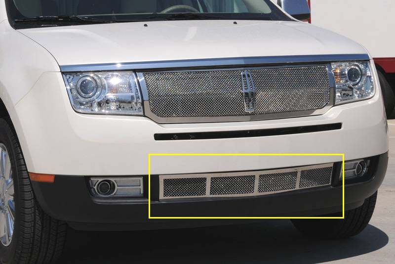 TRex Grilles 11717 Upper Class Small Mesh Stainless Chrome Finish Side Vent Tape for Lincoln MKX 