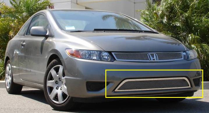 2006-2008 Honda Civic Coupe Upper Class Series Mesh Bumper Grille