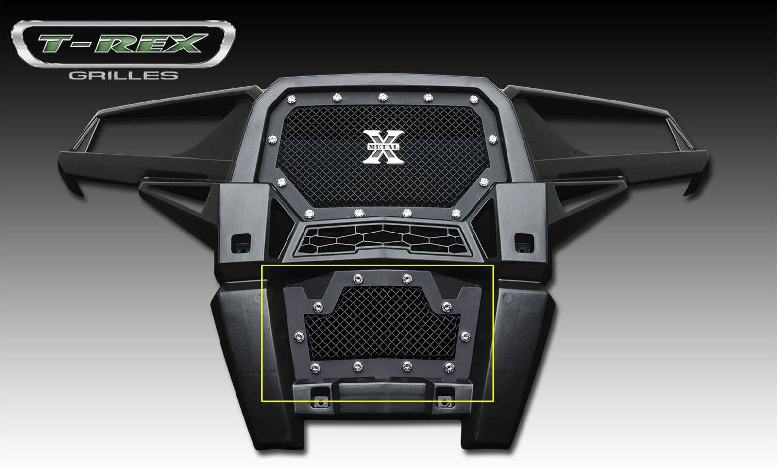 2014 Polaris RZR XP 1000 X-Metal Bumper Grille, Black, 1 Pc