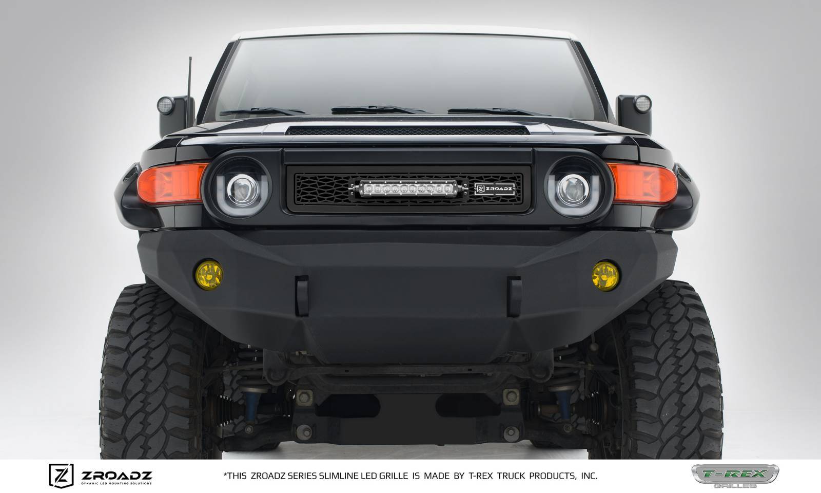 2007 2014 Toyota Fj Cruiser Zroadz Grille Black 1 Pc Insert