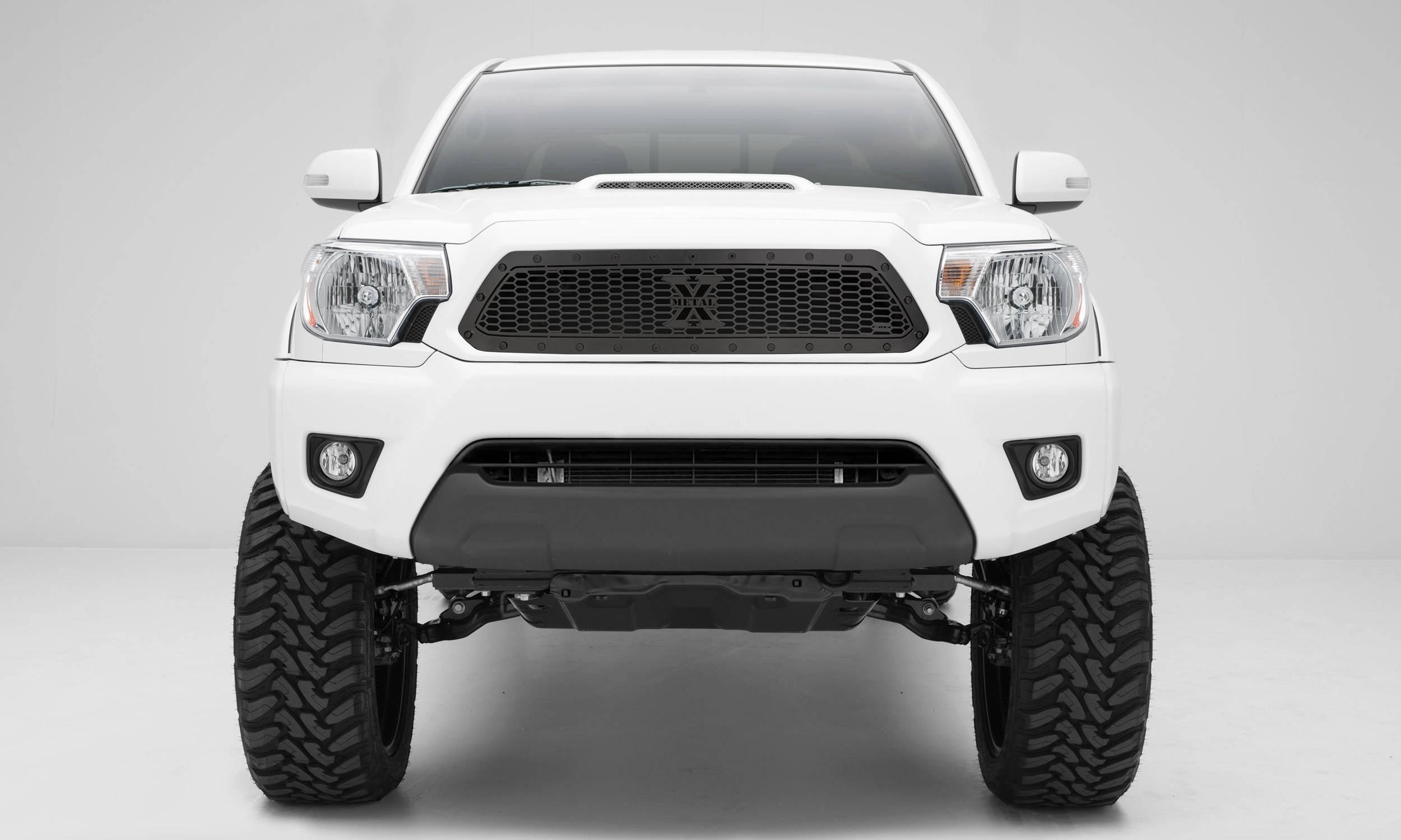 2012-2015 Tacoma Stealth Laser X Grille, Black, 1 Pc, Insert, Black Studs -  Part # 7719381-BR