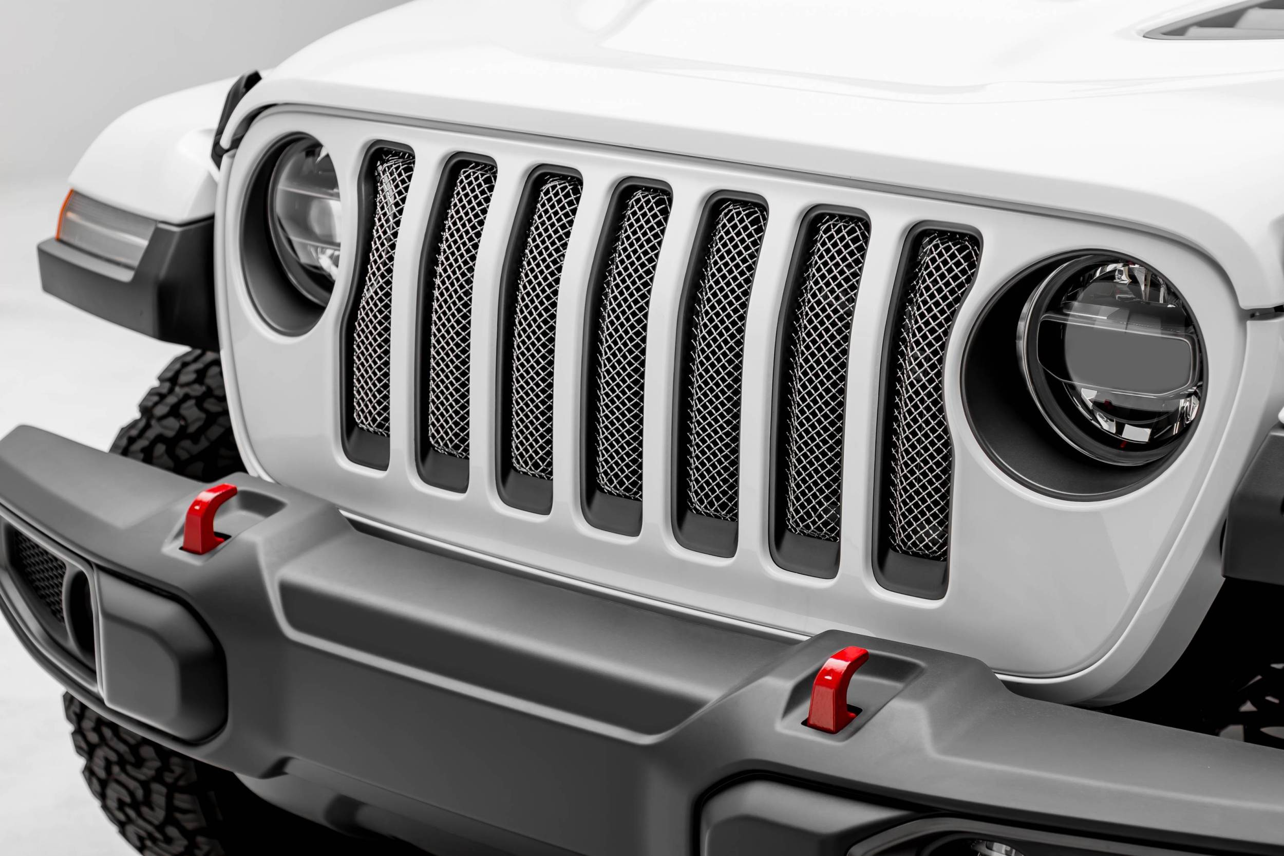 Jeep Gladiator, JL Sport Series Grille, Polished, 1 Pc, Insert, without  Forward Facing Camera - Part # 44493