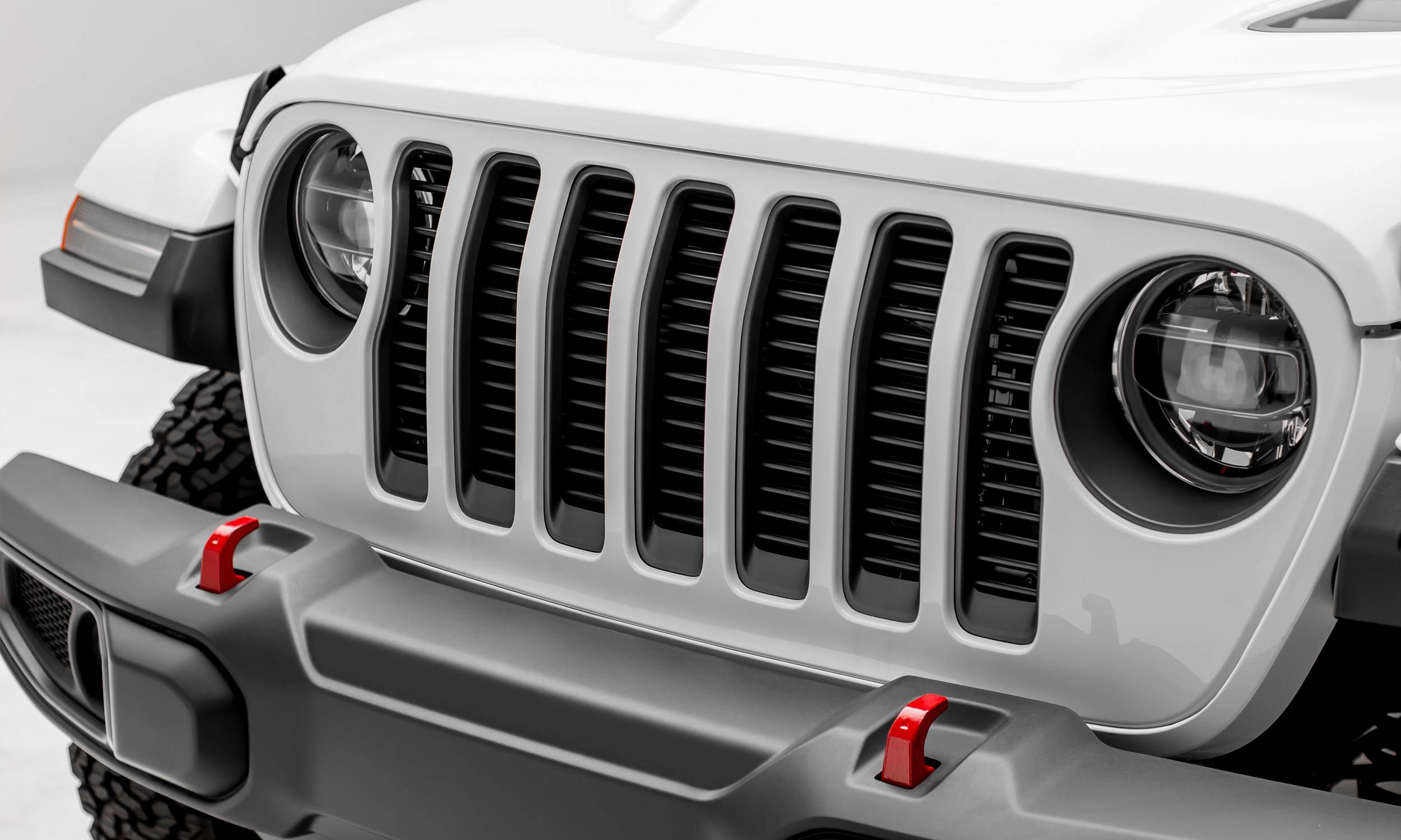 Jeep Gladiator, JL Round Billet Grille, Black, 1 Pc, Insert, without  Forward Facing Camera - Part # 6204941