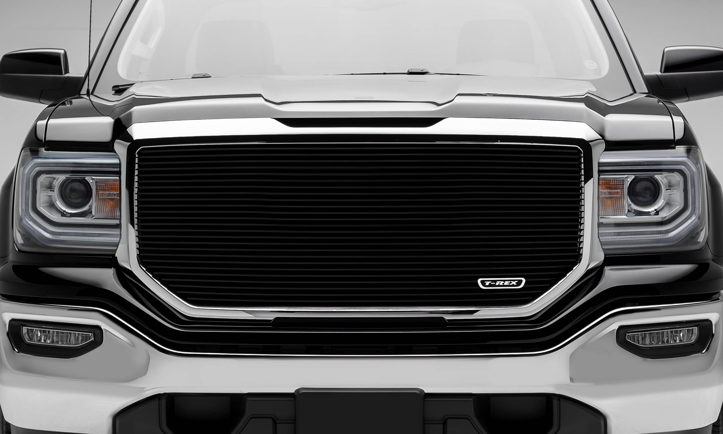 2016-2018 Sierra 1500 Laser Billet Grille, Black, 1 Pc, Insert, without  Logo Cutout - Part # 6202141