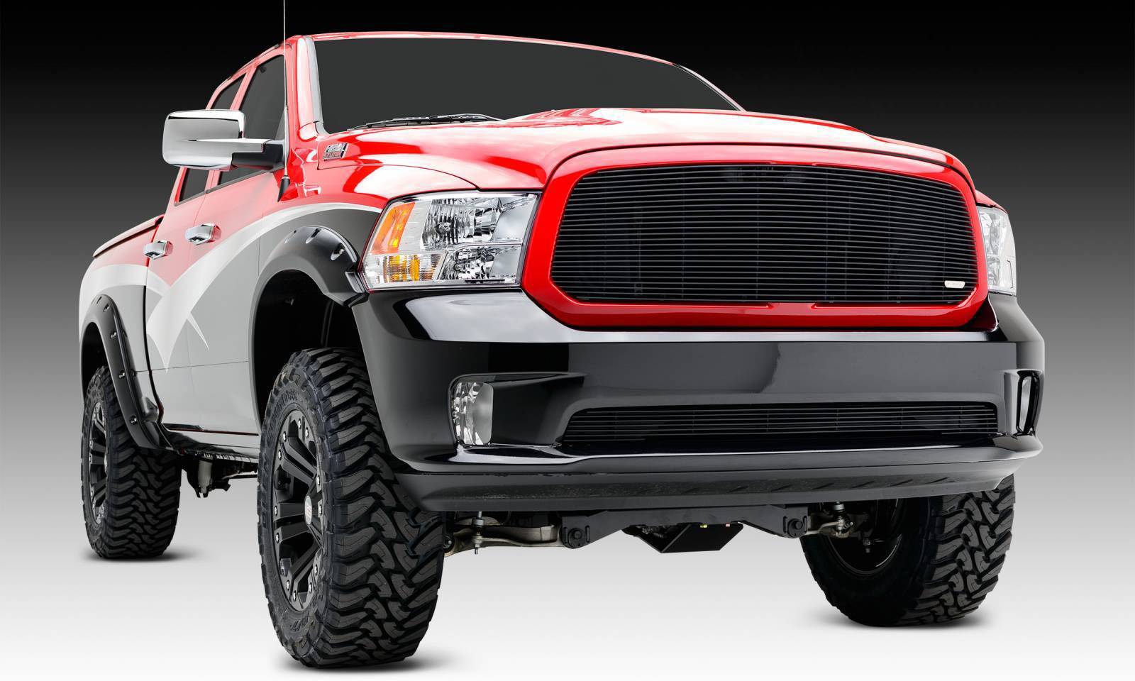 HECASA Gloss Black Grille Cover Insert Overlay For 2019-2023 Dodge Ram 1500 – 5Pc Set
