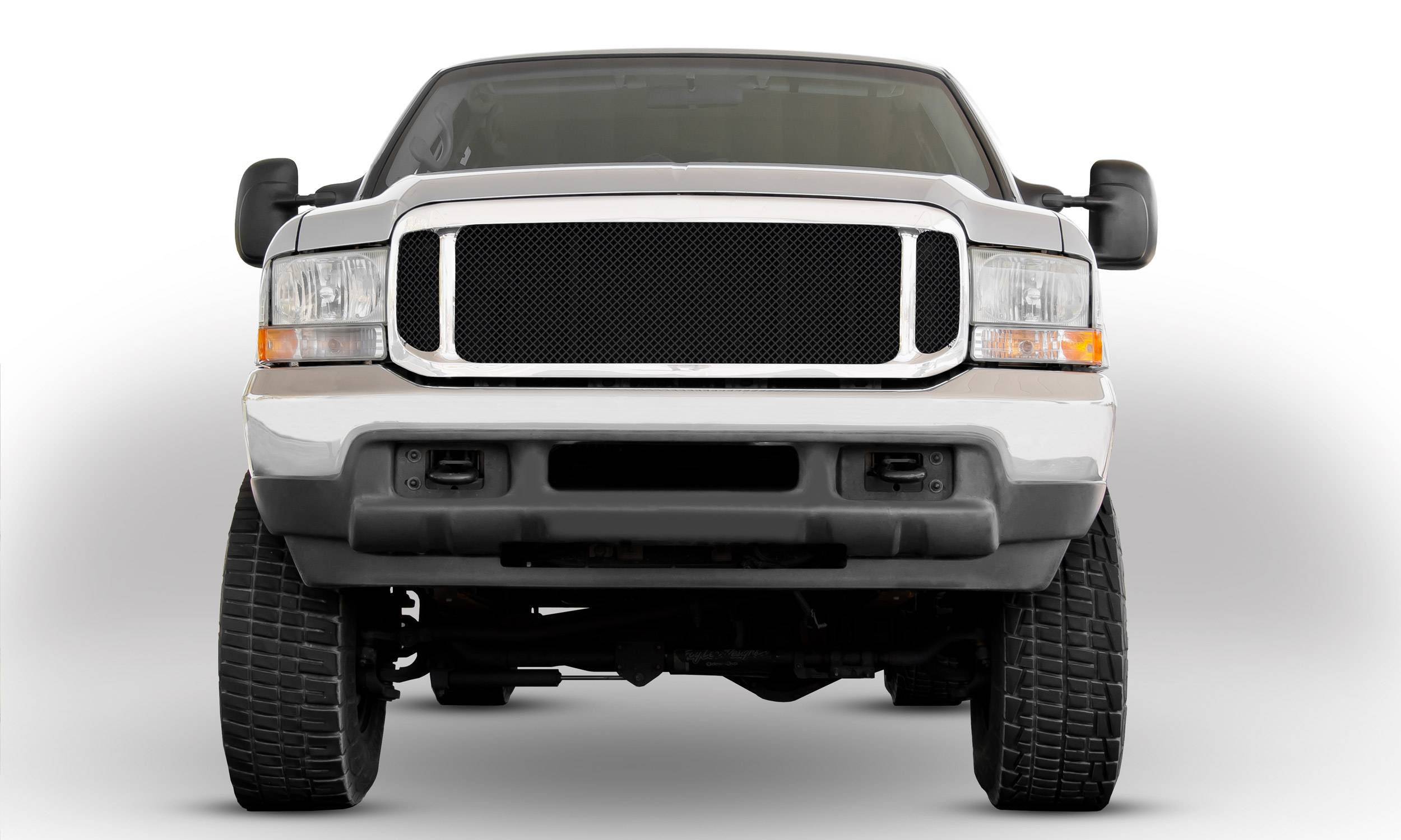 1999-2004 Super Duty Upper Class Series Mesh Grille ONLY, Black, 1