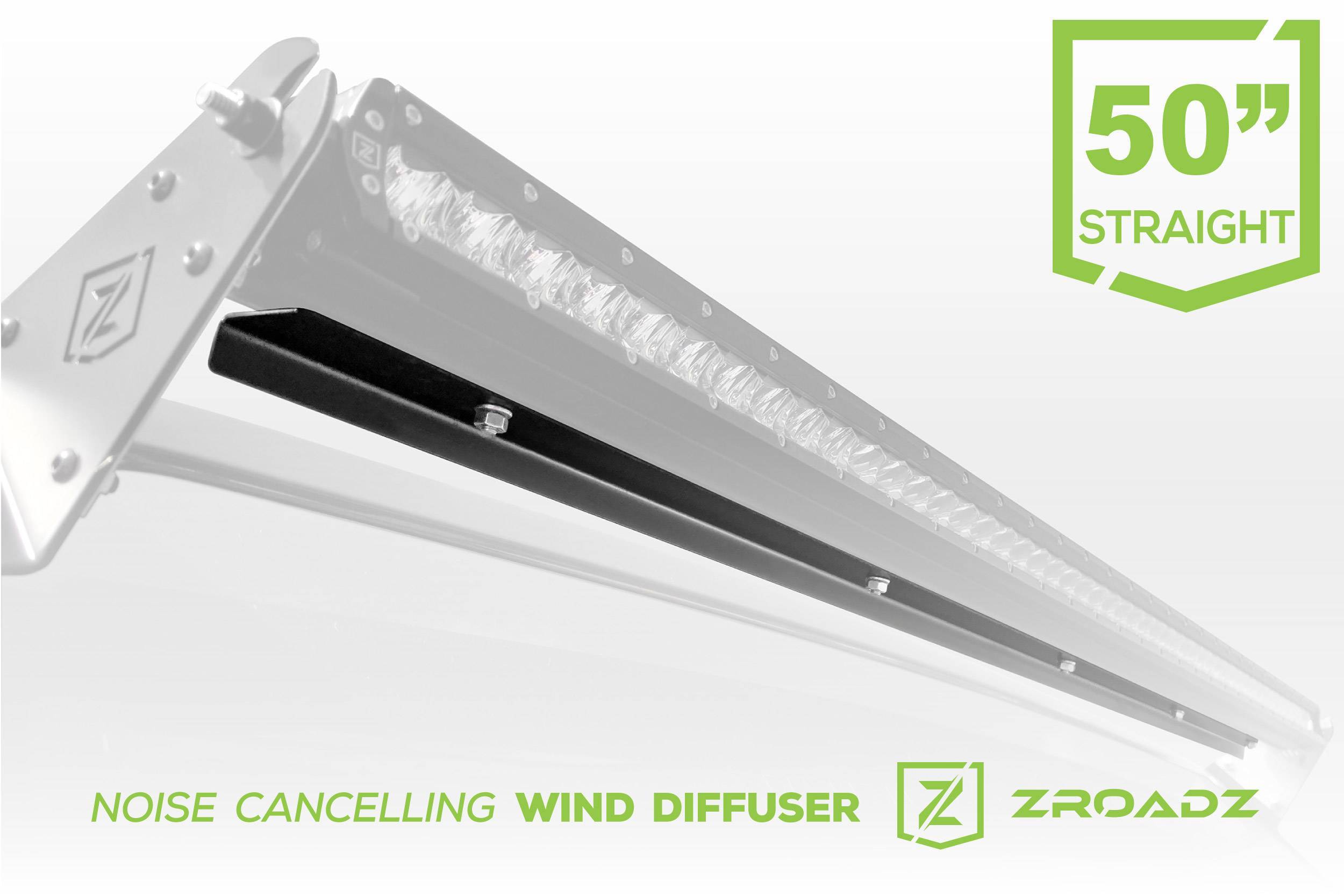 Noise Cancelling Wind Diffuser for 50 Inch Straight Single Row LED Light  Bar - PN #Z330051S