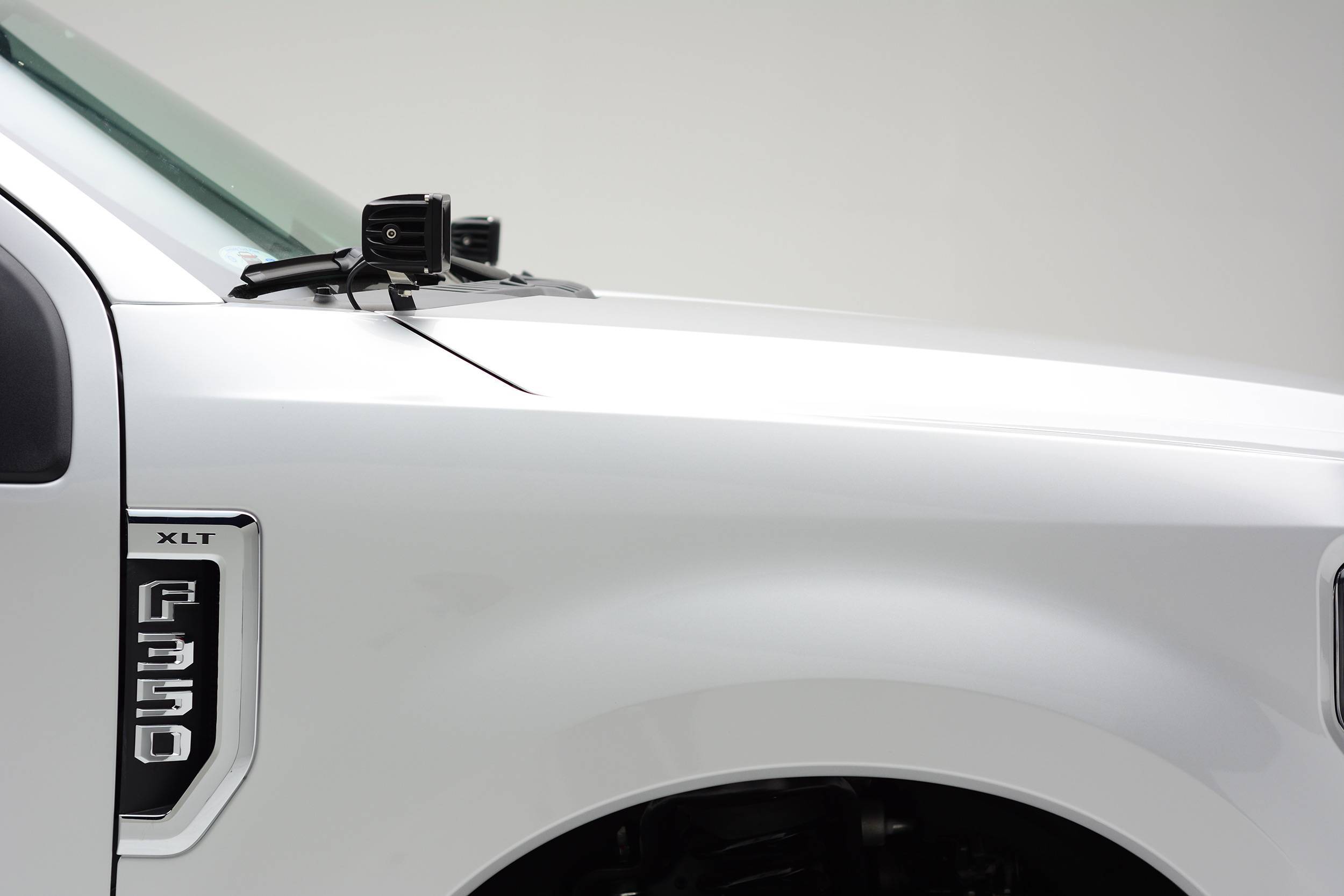Ford Hood Hinge LED Bracket to mount (2) 3 Inch LED Pod Lights - PN #Z365601