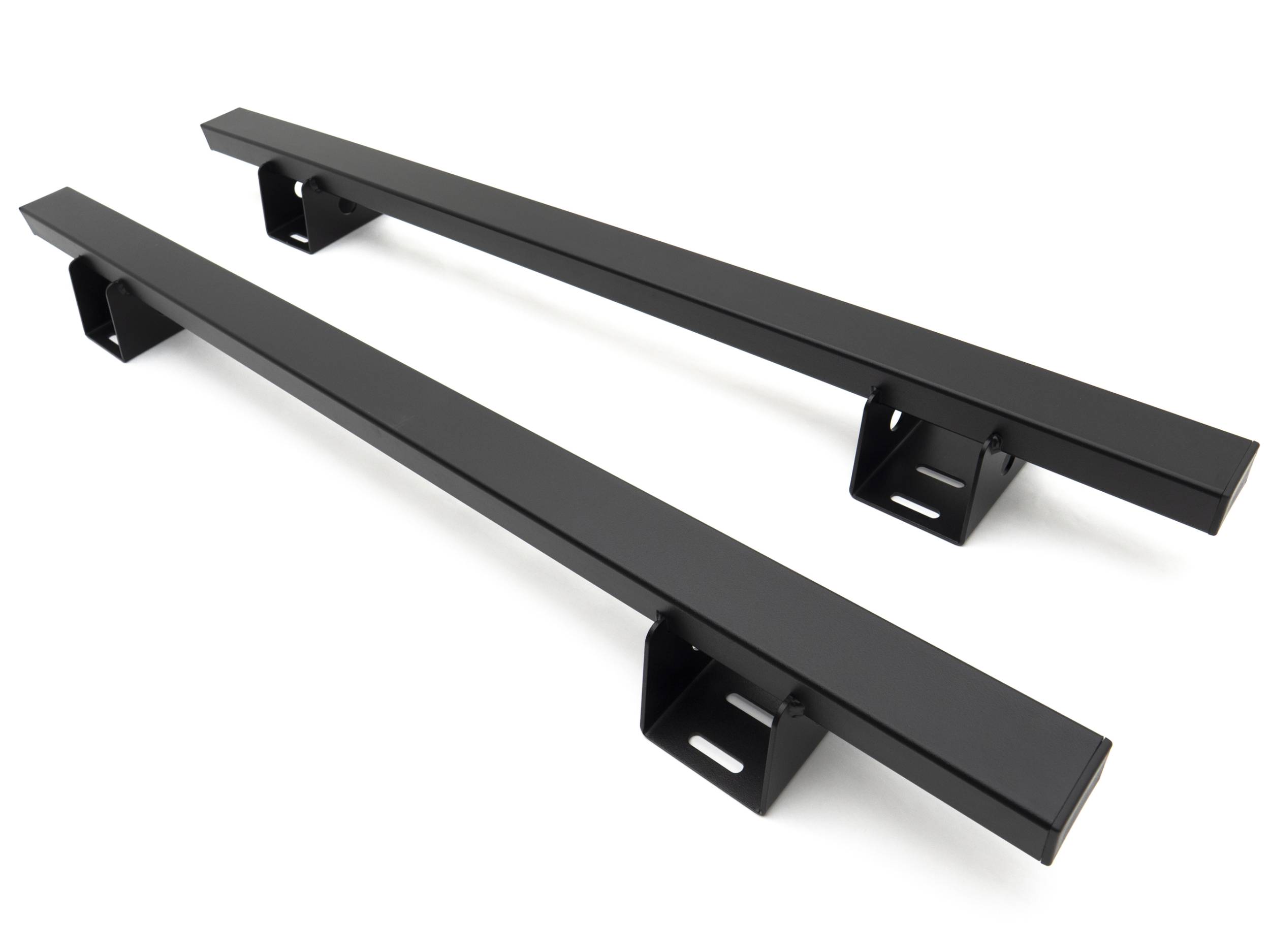 2019 2024 Jeep Gladiator ACCESS Overland Rack Crossbars Black Mild Steel Bolt On 2 Pc Set with Hardware PN Z834011