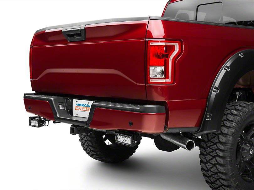 2015-2017 Ford F-150 Rear Bumper LED Kit with (2) 6 Inch LED Straight  Double Row Light Bars - PN #Z385731-KIT