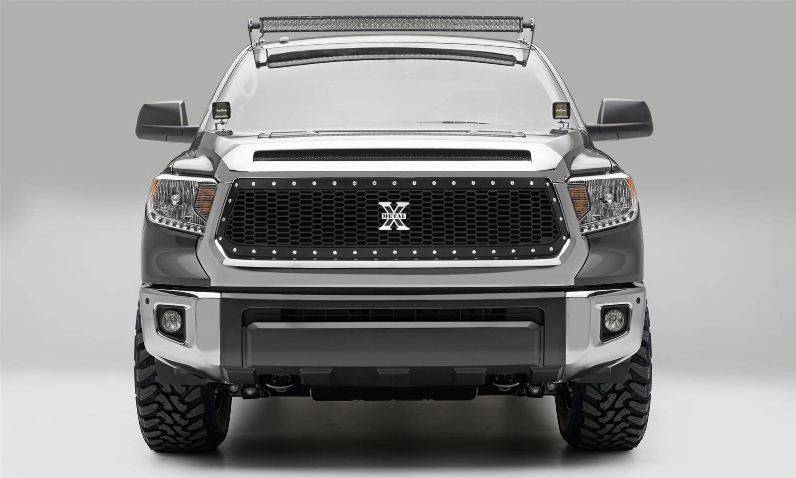 2014-2017 Tundra Laser X Grille, Black, 1 Pc, Replacement, Chrome