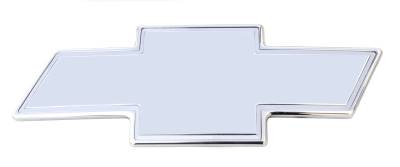 T-REX Grilles - Front Bowtie with Border, 1pc, 1999-2002 Silverado 1500, 2000-2006 Suburban/Tahoe - Polished Finish, Bolt-On - PN #19076