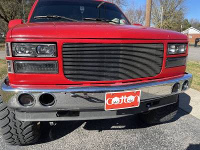 T-REX Grilles - 1994-1999 Yukon, Suburban, 94-98 Sierra Billet Grille, Polished, 1 Pc, Insert, Flush Mount Style - Part # 20150