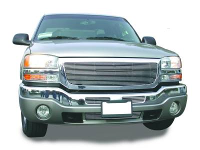 T-REX Grilles - 2003-2007 Sierra, 07 Classic Billet Main Grille, Polished, 1 Pc, Insert - Part # 20200