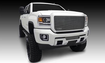 T-REX Grilles - 2015-2019 Sierra HD Billet Grille, Polished, 1 Pc, Insert - Part # 20211