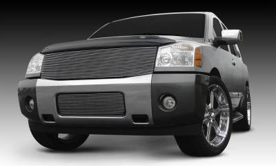 T-REX Grilles - 2004-2014 Armada, 04-14 Titan Billet Grille, Polished, 1 Pc, Replacement - Part # 20780