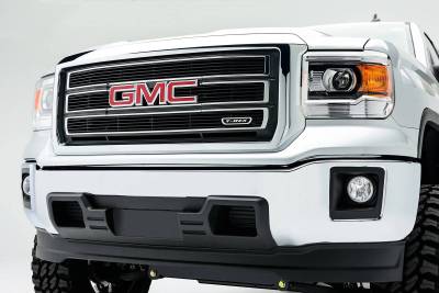 T-REX Grilles - 2014-2015 Sierra 1500 Billet Grille, Black, 4 Pc, Overlay - Part # 21208B