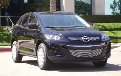 T-REX Grilles - 2010-2012 Mazda CX7 Billet Grille Overlay/Bolt On - 2 Pc - Pt # 21638