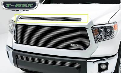 T-REX Grilles - 2014-2021 Tundra Hood Trim Billet Grille, Polished, 1 Pc, Overlay - Part # 21964