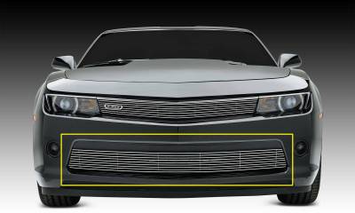 T-REX Grilles - 2014-2015 Camaro Billet Bumper Grille, Polished, 1 Pc, Overlay, V6 - Part # 25031