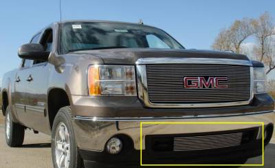 2007-2013 Sierra 1500 Billet Grille, Polished, 1 Pc, Overlay