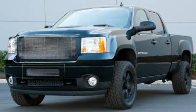 T-REX Grilles - 2011-2014 Sierra HD Billet Bumper Grille, Polished, 1 Pc, Bolt-On - Part # 25209