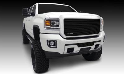 T-REX Grilles - 2015-2019 Sierra HD Billet Bumper Grille, Black, 1 Pc, Insert - Part # 25211B