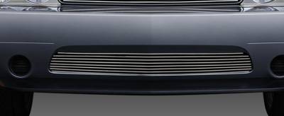 T-REX Grilles - 2011-2014 Challenger Billet Bumper Grille, Polished, 1 Pc, Overlay - Part # 25416