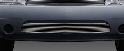 T-REX Grilles - 2011-2014 Challenger Billet Bumper Grille, Polished, 1 Pc, Overlay - Part # 25416