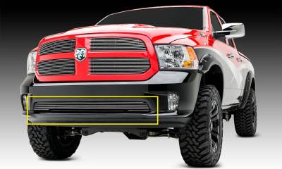 T-REX Grilles - 2013-2023 Ram 1500 Billet Bumper Grille, Polished, 1 Pc, Overlay - Part # 25458