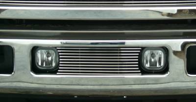 T-REX Grilles - 2005-2007 Super Duty, Excursion Billet Bumper Grille, Polished, 1 Pc, Bolt-On, Fits between factory Fog Lights - Part # 25562