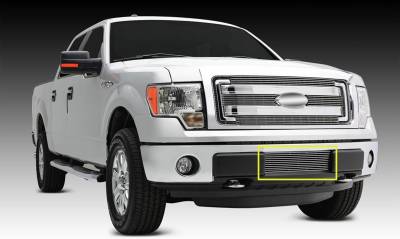 T-REX Grilles - 2009-2014 F-150 Billet Bumper Grille, Polished, 1 Pc, Bolt-On - Part # 25569