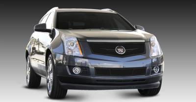 T-REX Grilles - 2010-2016 Cadillac SRX Upper Class Series Mesh Grille, Black, 1 Pc, Replacement, Full Opening with Winged OE Logo Plate - PN #51186