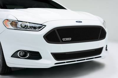 T-REX Grilles - 2013-2015 Ford Fusion Upper Class Series Mesh Grille, Black, 1 Pc, Replacement, 3 Window Design - Part # 51531 - Out of Stock -  Special Order - See # 51532 for fast shipping