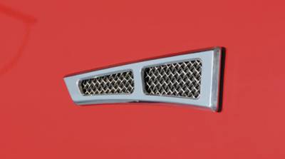 ALL Most Vehicles Side Vents - Billet Chrome Plated - 8.5x2 - No Cutting Required - Pt # 54003