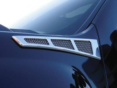 2007-2013 Silverado 1500, 07-10 HD Upper Class Side Vent, Chrome, 2 Pc, Tape - Part # 54007