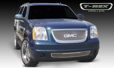 T-REX Grilles - 2007-2014 Yukon, Yukon XL Upper Class Series Mesh Grille, Polished, 1 Pc, Insert - Part # 54171