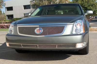 T-REX Grilles - 2006-2011 Cadillac DTS Upper Class Series Mesh Grille, Polished, 1 Pc, Replacement - Part # 54188